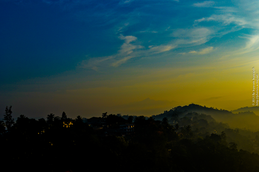 Around 5 pm in Kandy Sri Lanka